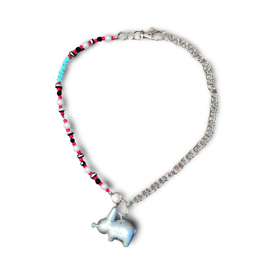 1 of 1 🐰 Chrome Bunny Chain Necklace