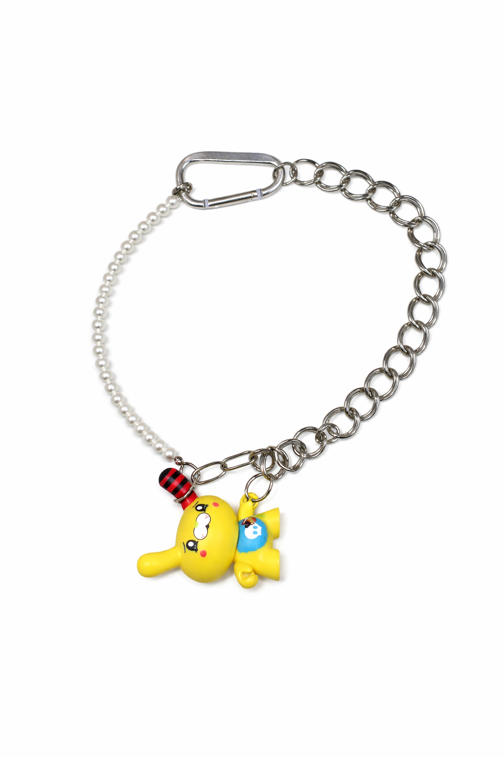 1 of 1 Yellow Bunny Pearl Chain Necklace