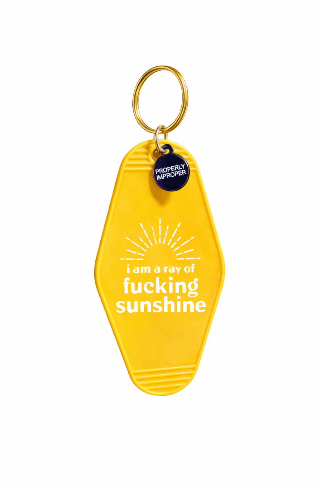 I Am a Ray of F*cking Sunshine – Yellow Keychain