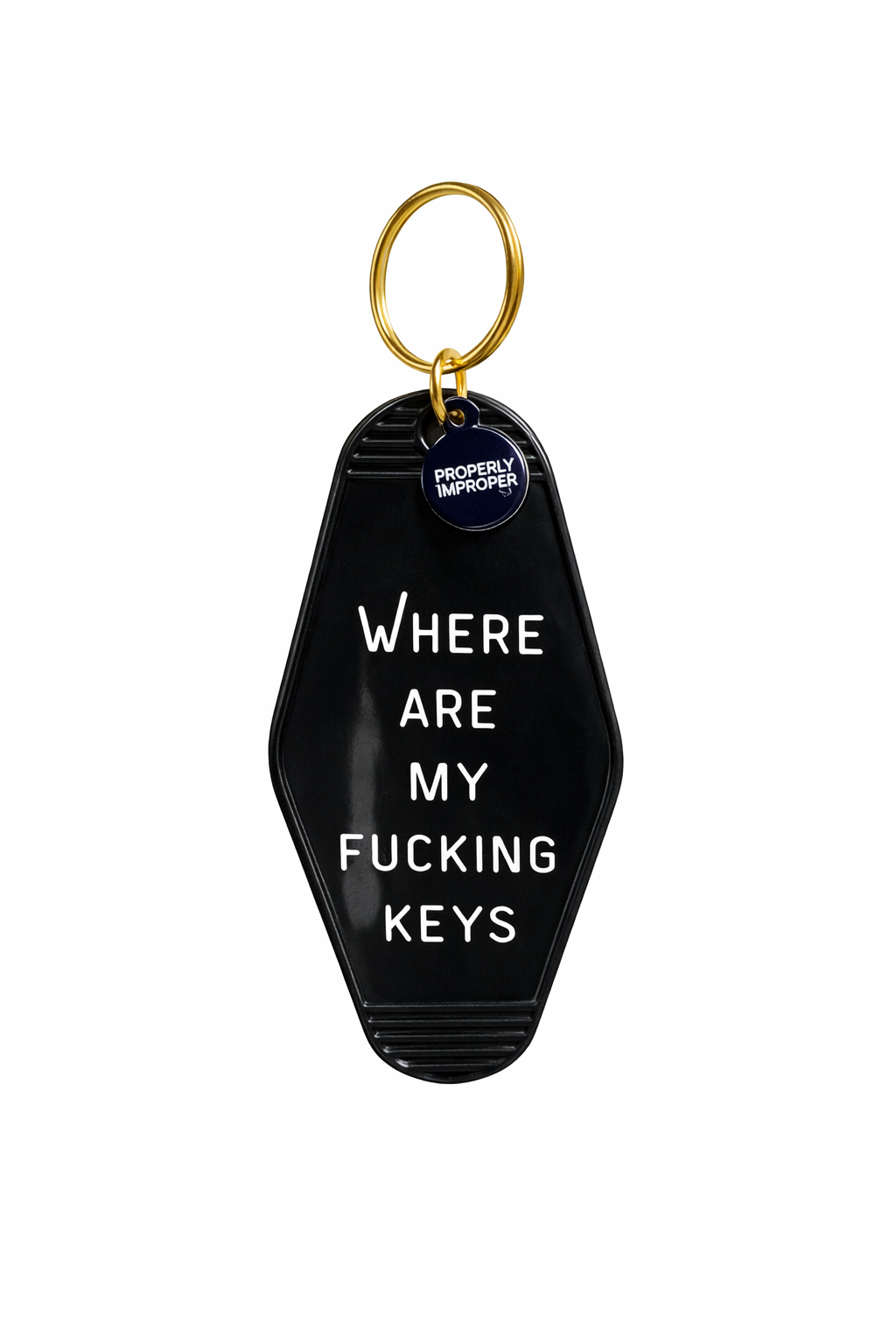 Where Are My F*cking Keys? – Black Classic Keychain