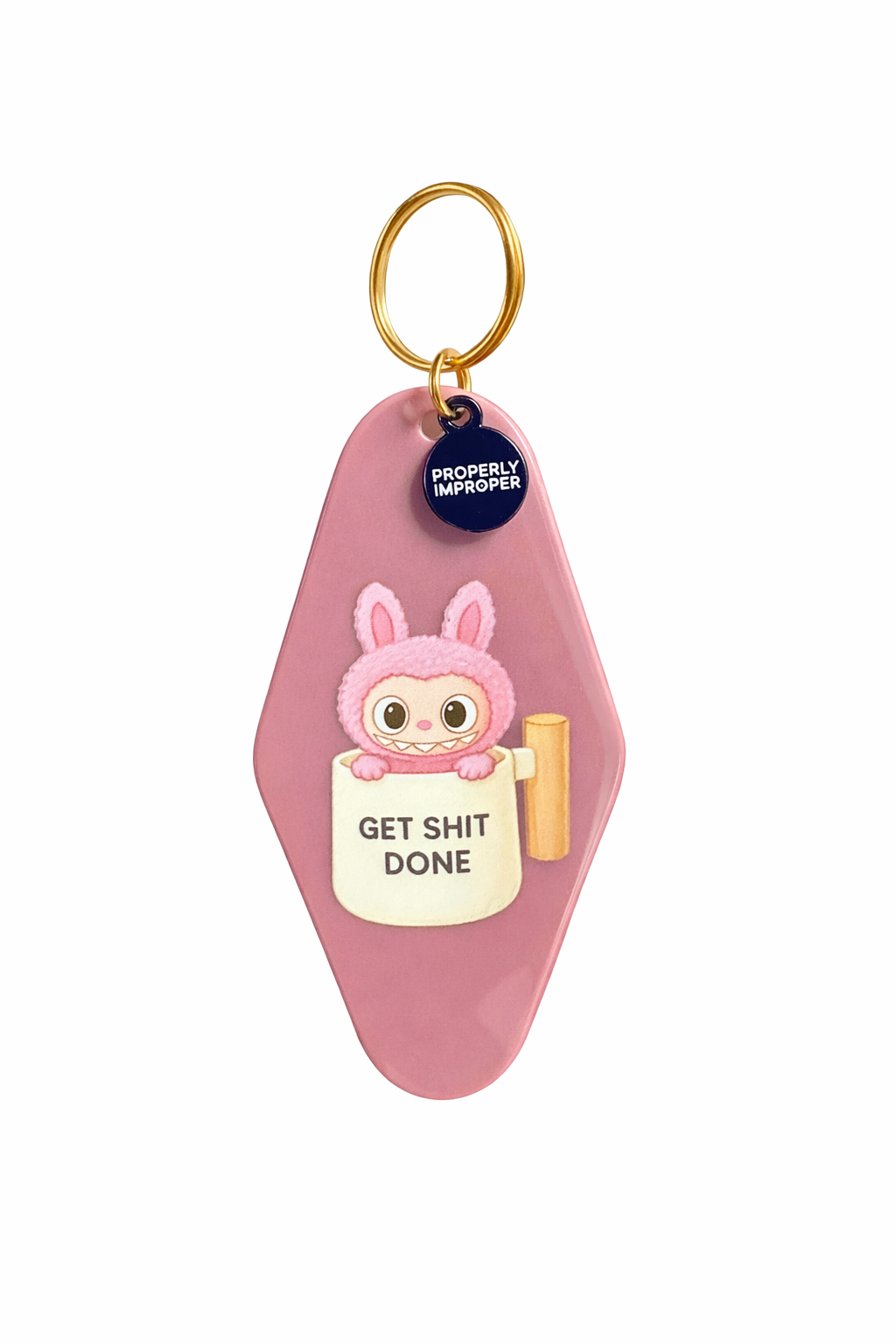 Get Sh*t Done – Labubu Keychain