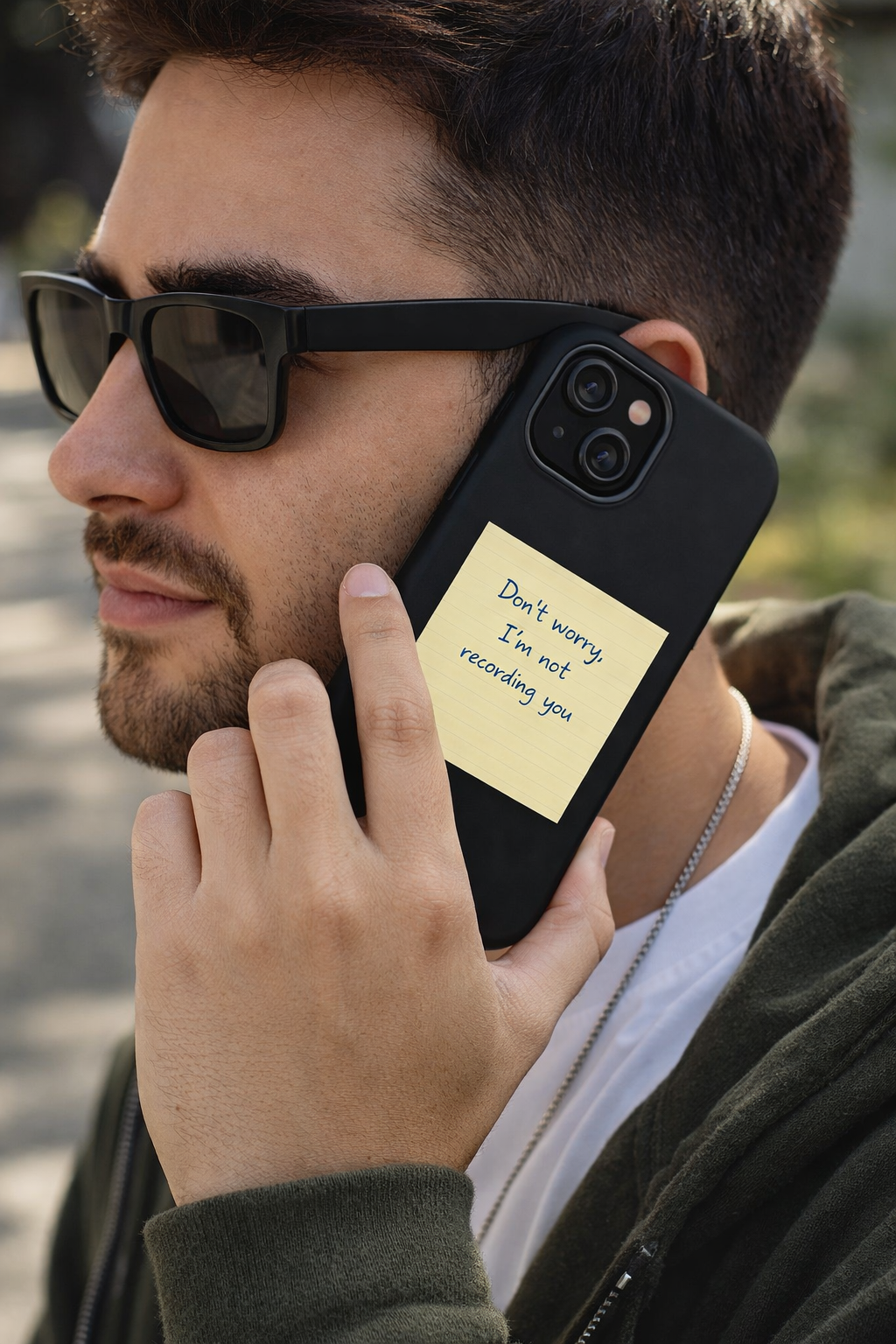 Don’t Worry I’m Not Recording You Sticky Note Magnetic Impact-Resistant Cases