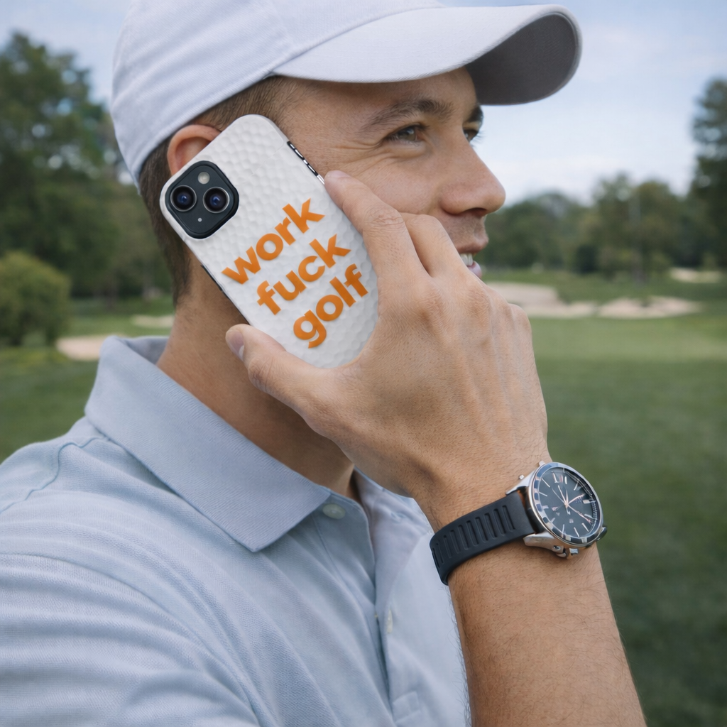 Work Fuck Golf – Funny Golf Magnetic Impact‑Resistant Case
